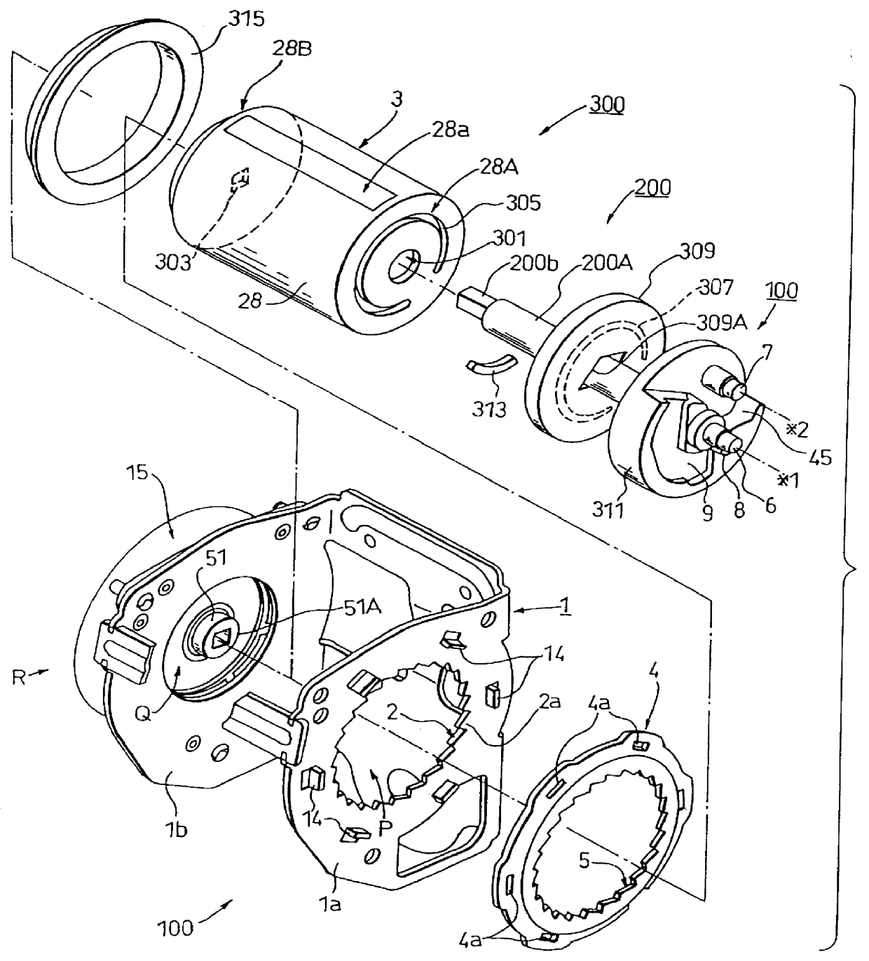 Retractor for seat belt