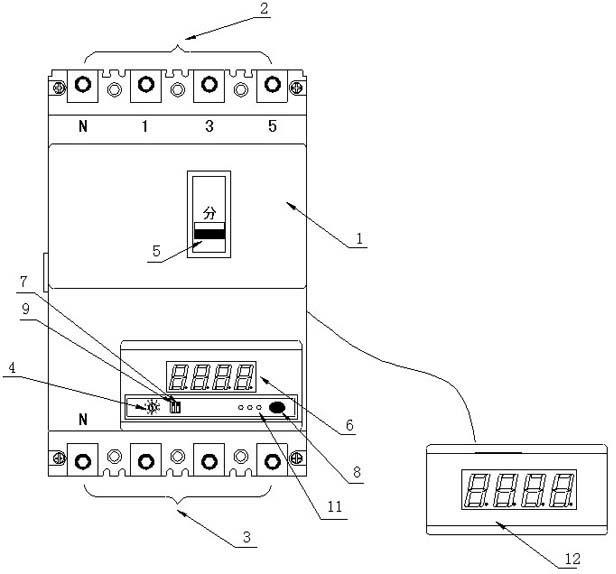 Intelligent real-time on-line displaying and controlling leakage protector and control method thereof
