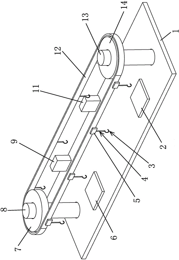 Treatment method for surface of bag cage framework
