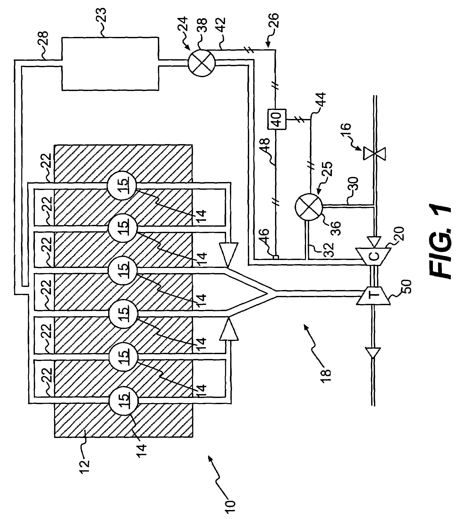 Air induction system having bypass flow control