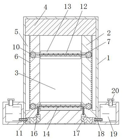 Cleaning mechanism installed on glass door to achieve self-cleaning function