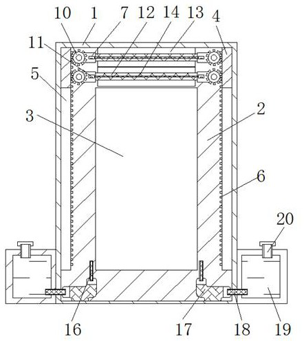 Cleaning mechanism installed on glass door to achieve self-cleaning function