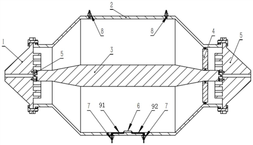 Full-scale calibration device and calibration method for scale factor of high-voltage nanosecond pulse voltage divider