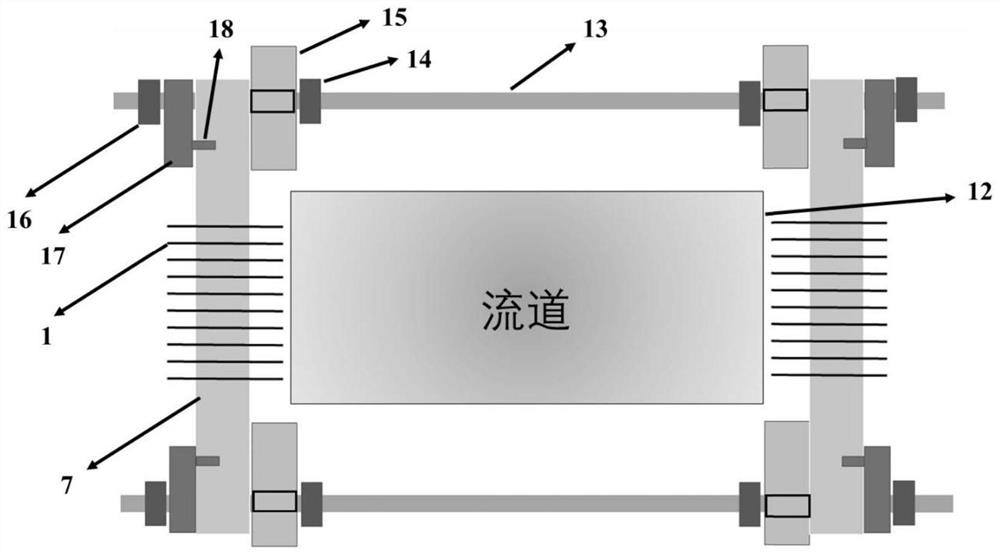 Modularized detachable probe plate device used under strong magnetic field condition