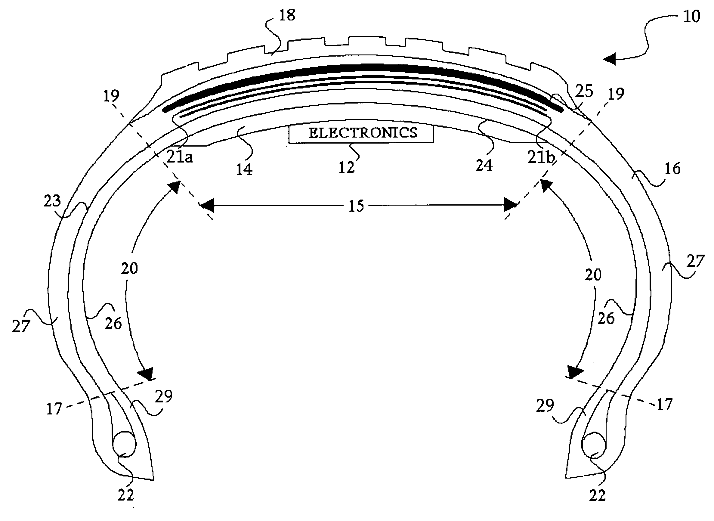 System and method for generating electric power from a rotating tire's mechanical energy