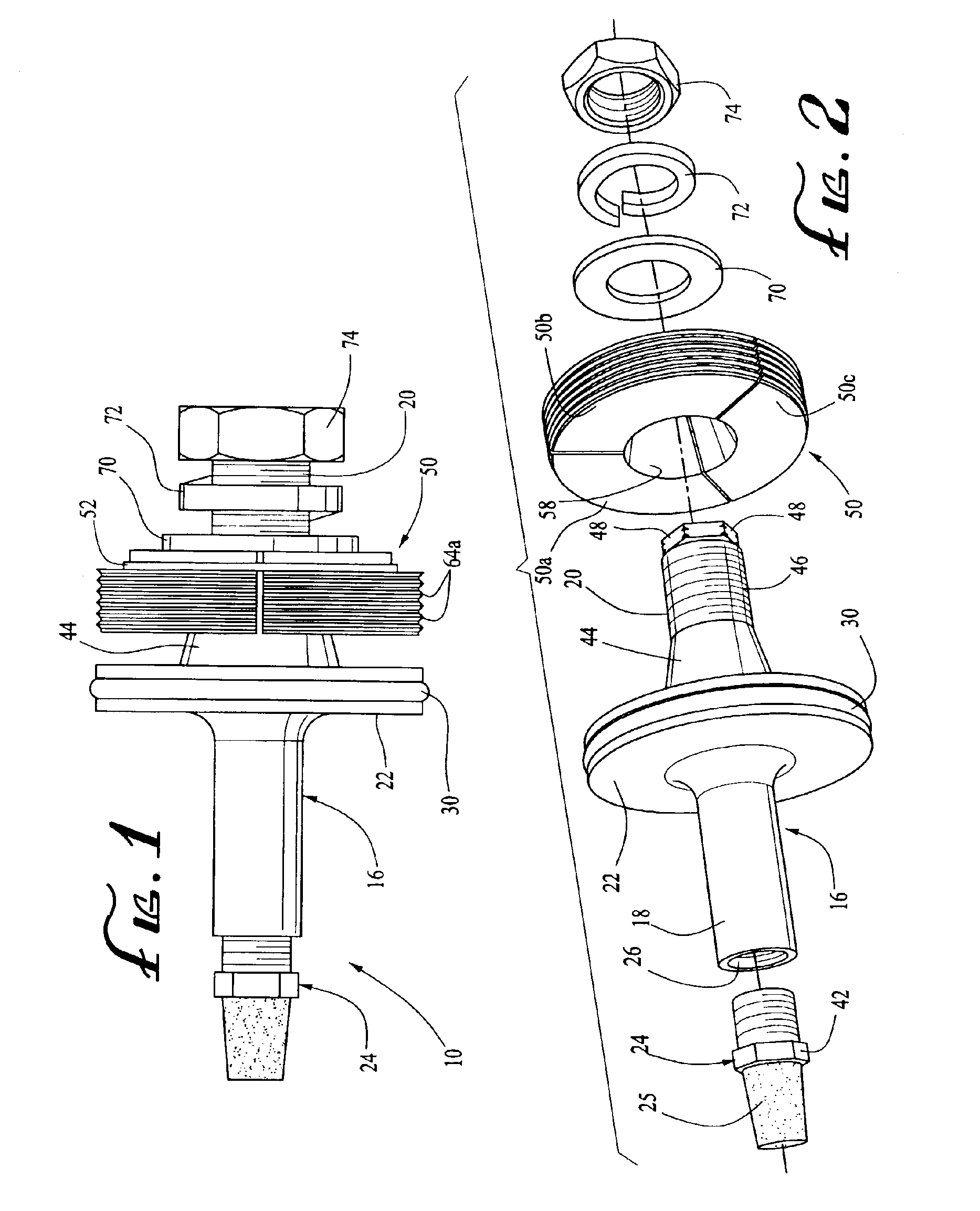Expandable spindle plug assembly for use with automatic tire inflation systems