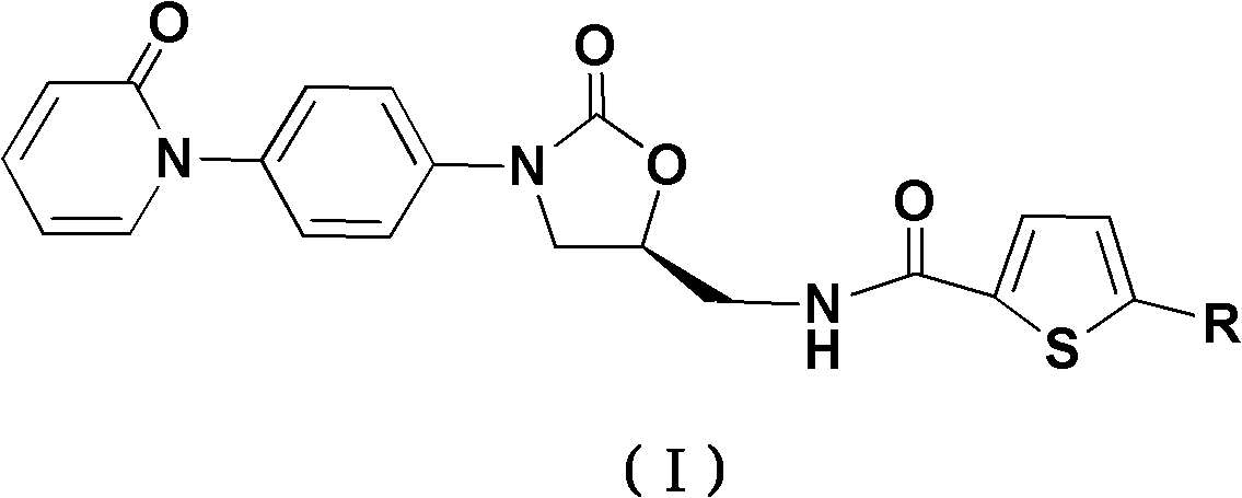 Oxazolidinone derivative and preparation method and application thereof