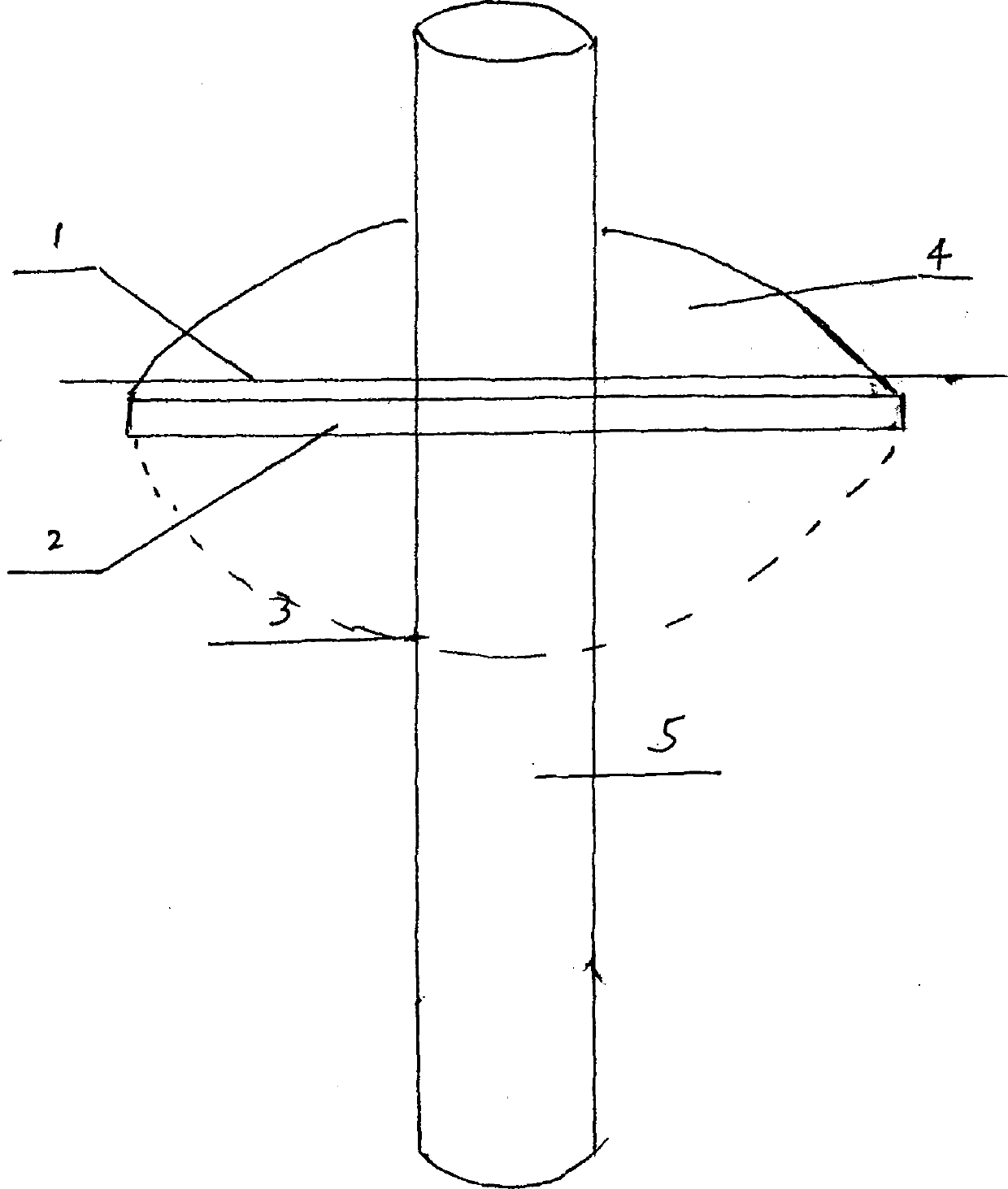 Skirt band type and waist shoulder pole type bridge fender pile foundation construction