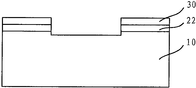 Method for making shallow groove