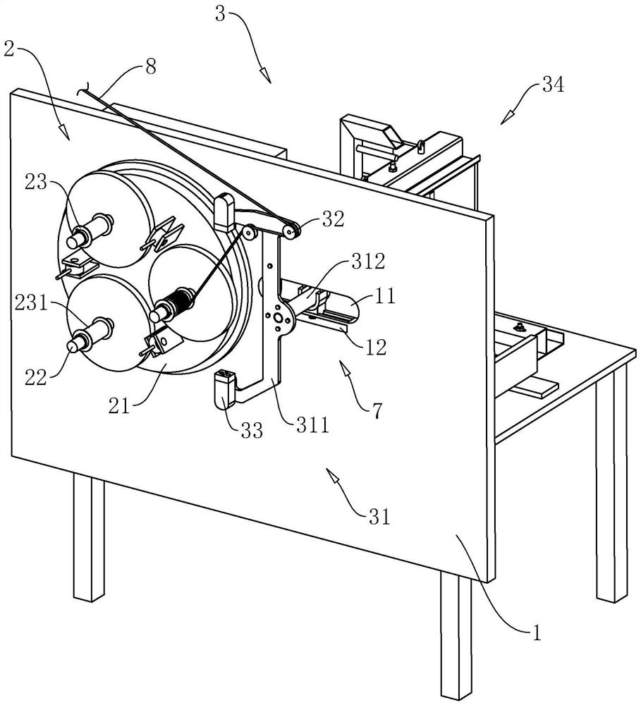 Take-up equipment with adjustable pay-off rack