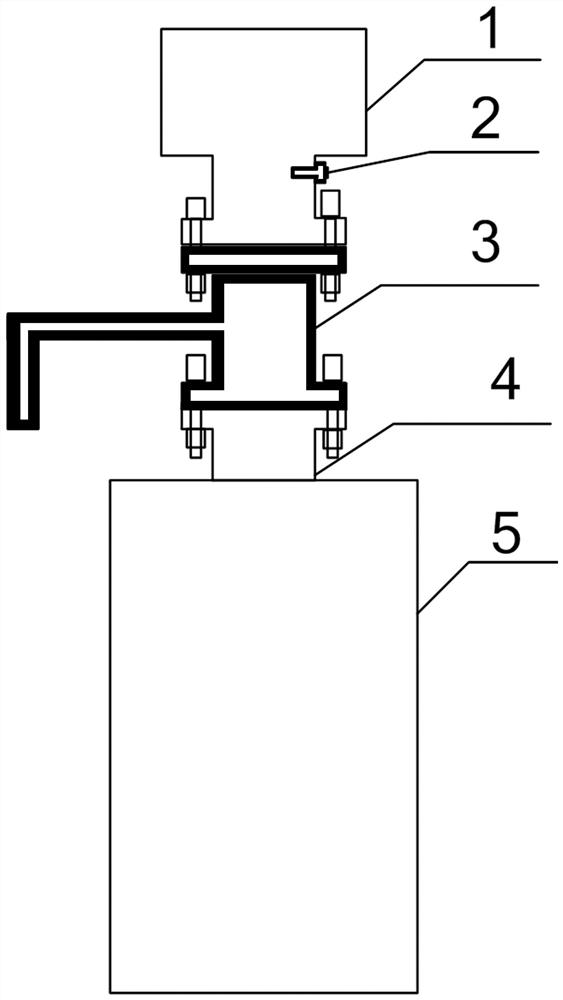 On-load tap-changer pressure relief valve dismounting device and method capable of avoiding oil drainage