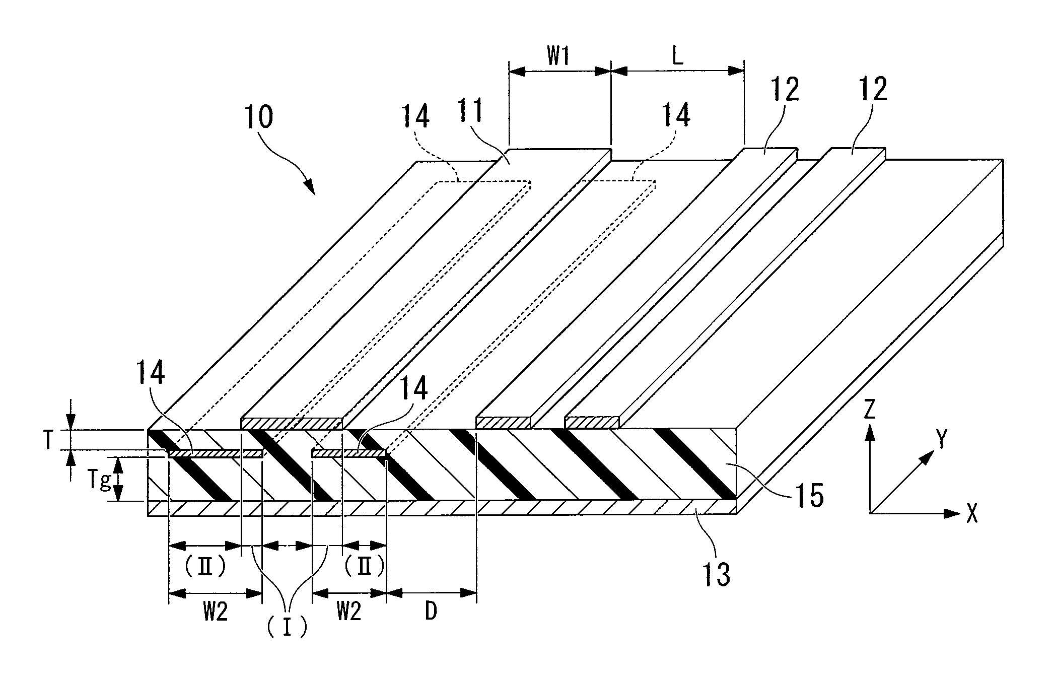 Transmission noise suppressing structure and wiring circuit board