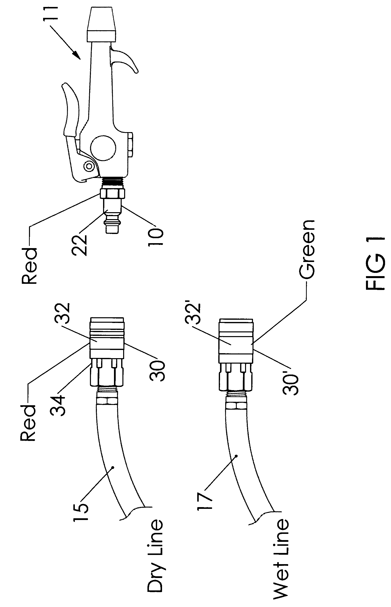 Identification system for pneumatic couplers