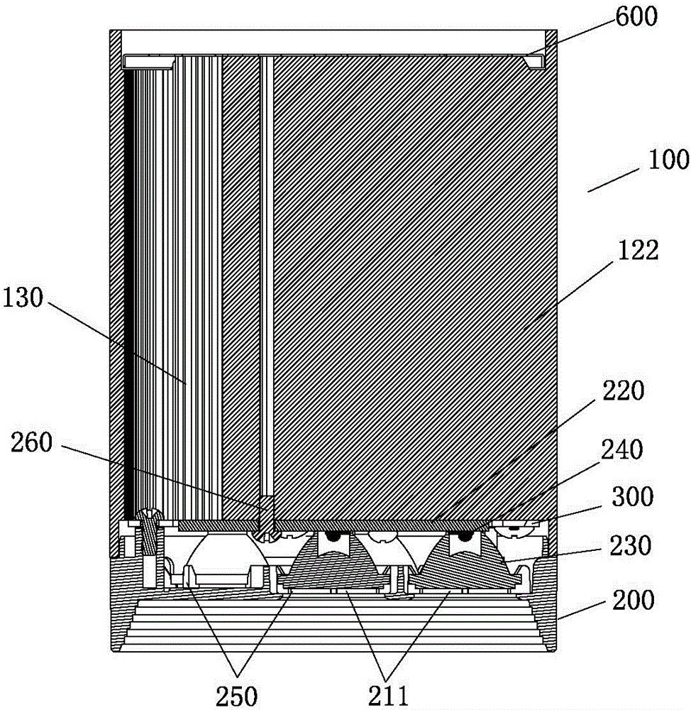 LED spotlight with air convection heat dissipation