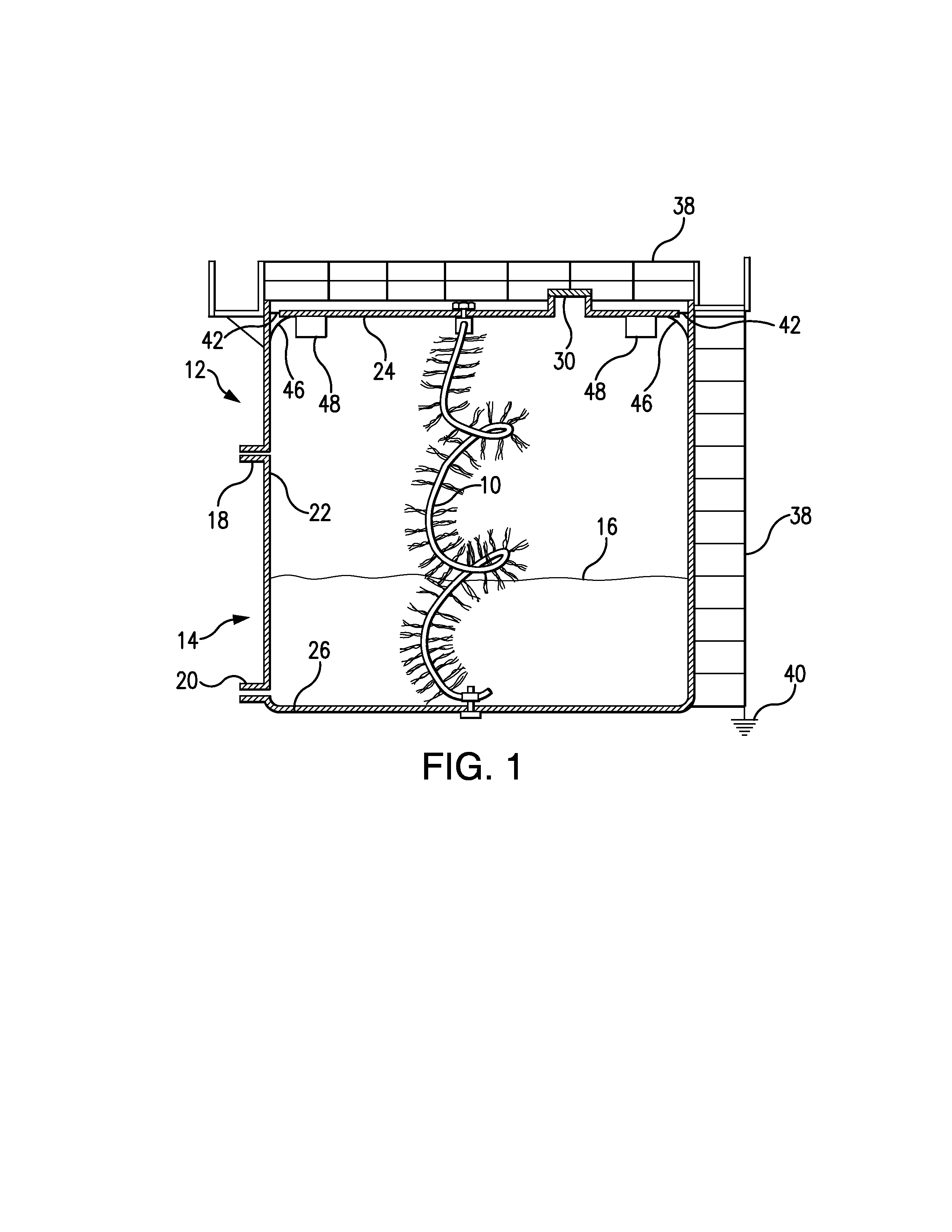 Static Electricity Dissipation Drain and Standoffs for By-Pass Conductors of Floating Roof Tanks