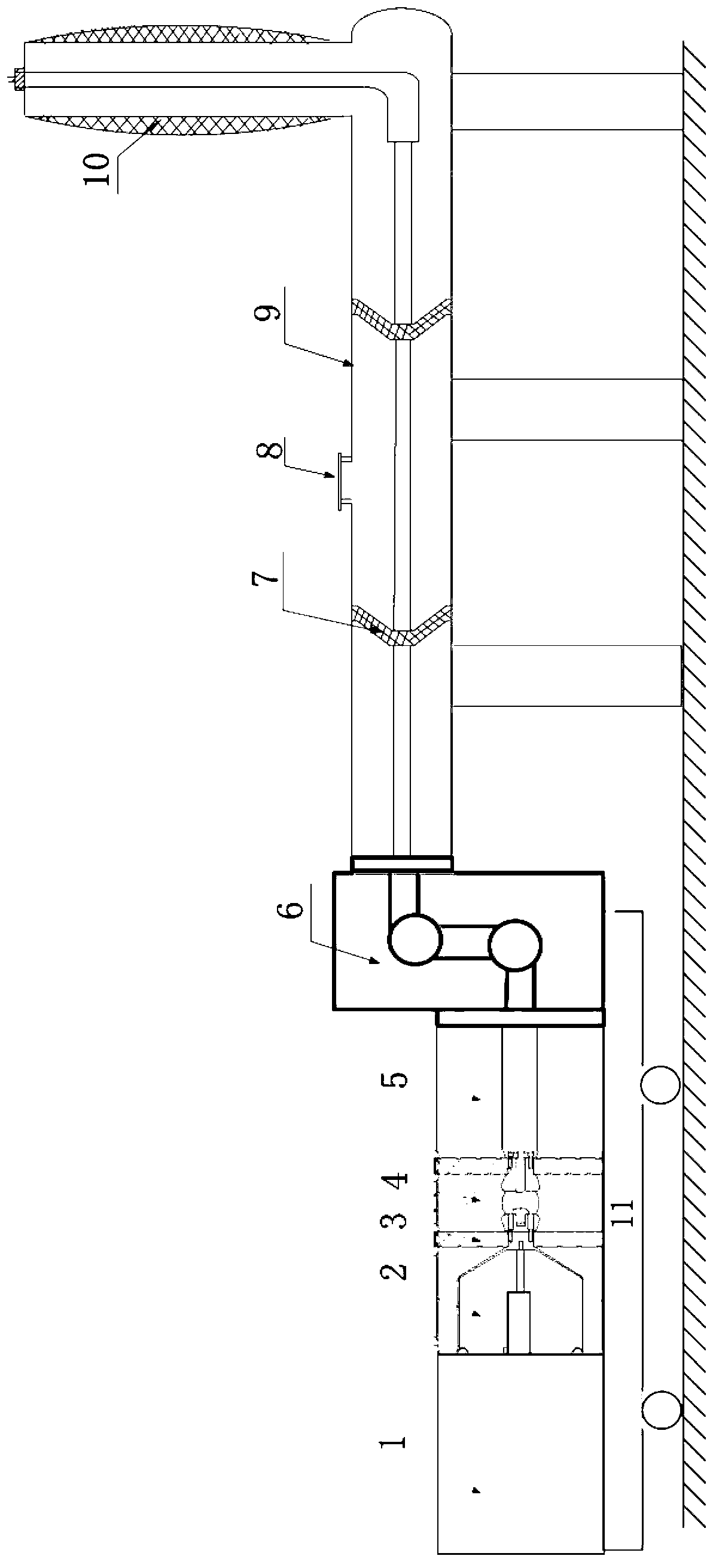 GIS (Gas Insulated Switchgear) experiment device of steep-front impulse voltage field
