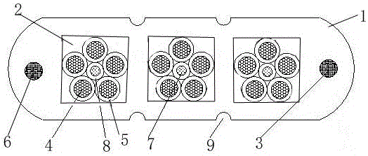 Reinforced anti-bending flat low-voltage insulated elevator cable