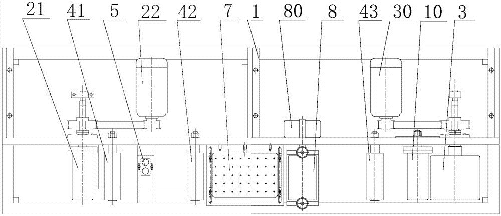 A rewinding device after web cutting