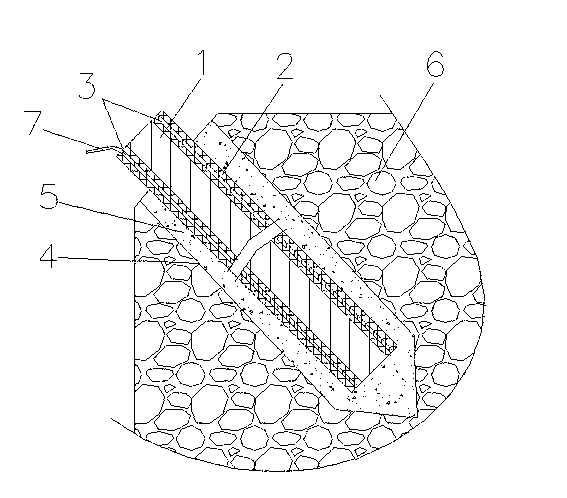 Composite steel capable of conveniently recovering core material and recovering method of composite steel