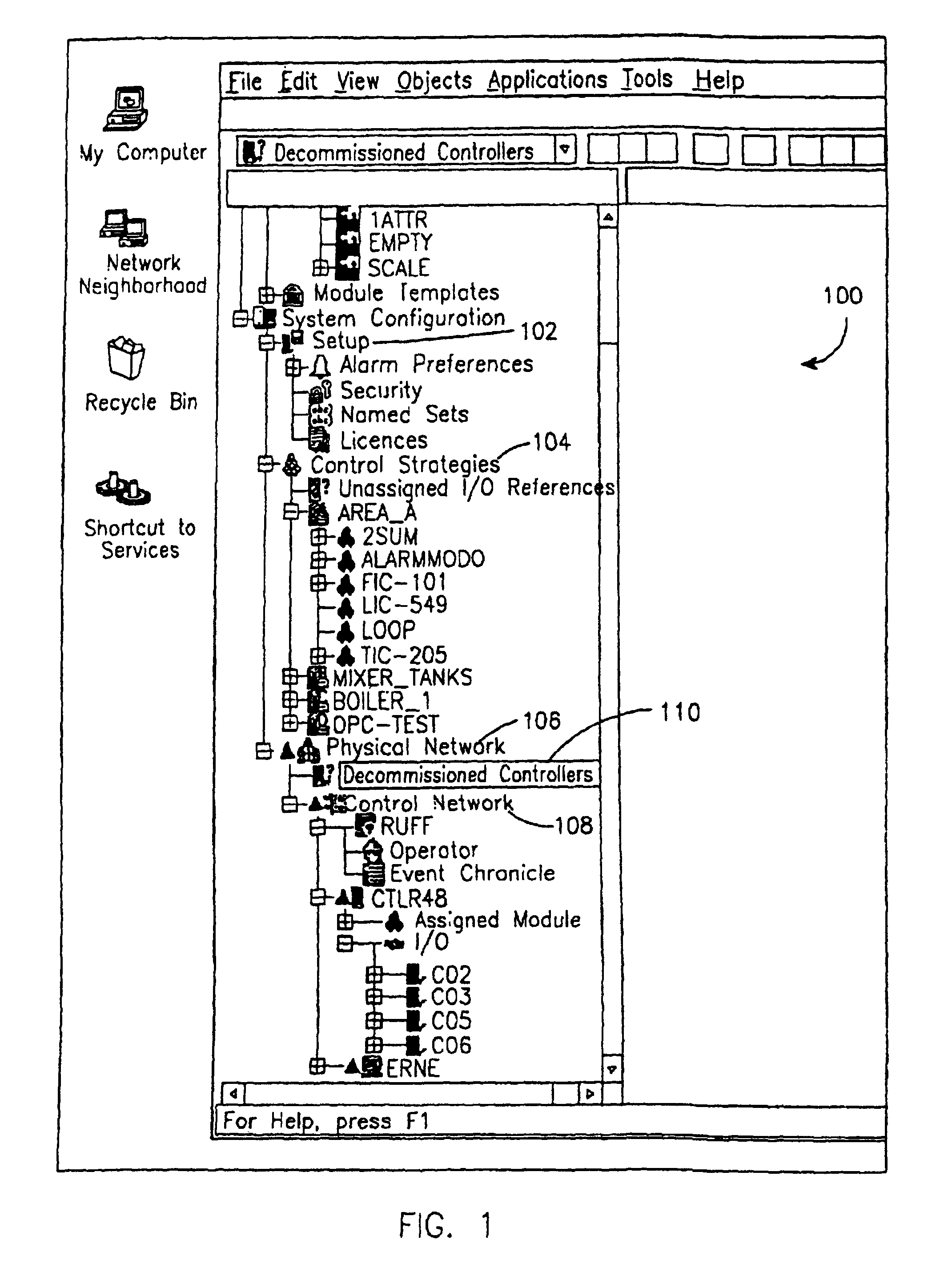 Process control system including automatic sensing and automatic configuration of devices