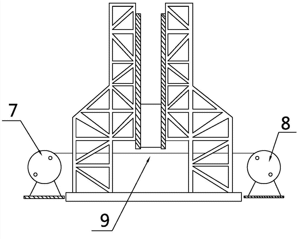 Static and dynamic four-point bending experimental device