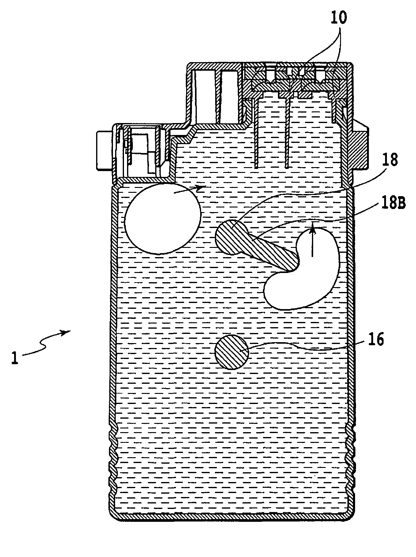 Liquid container and liquid container package