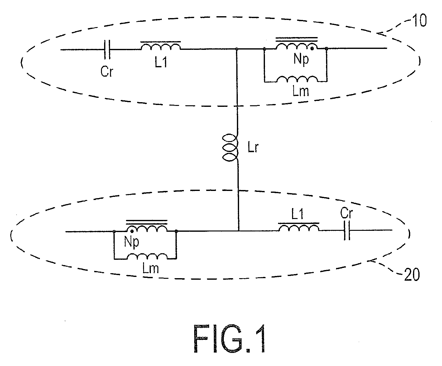 Resonant circuit and resonant power converter with a narrow operating frequency bandwidth