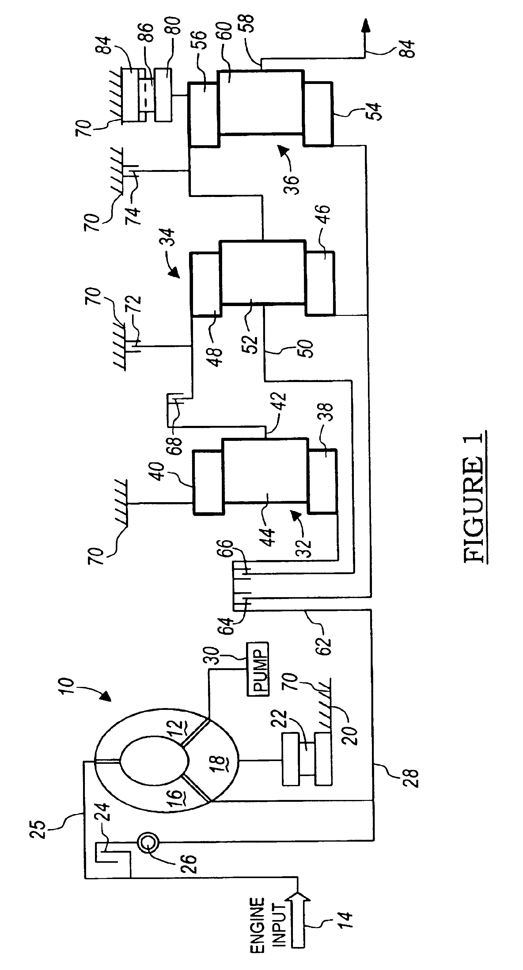 Multiple-speed power transmission for motor vehicles