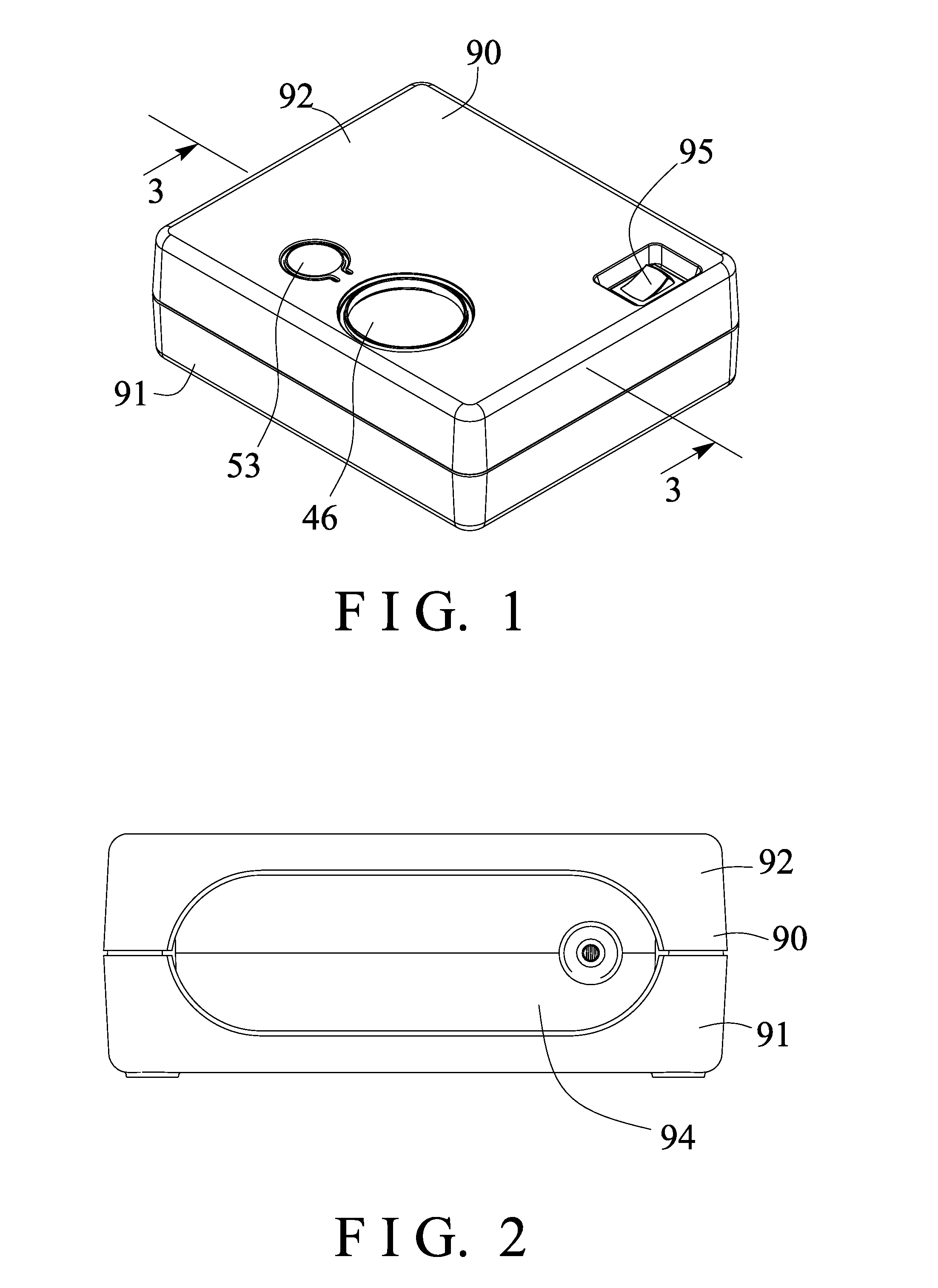 Air compressor having chambered piston head