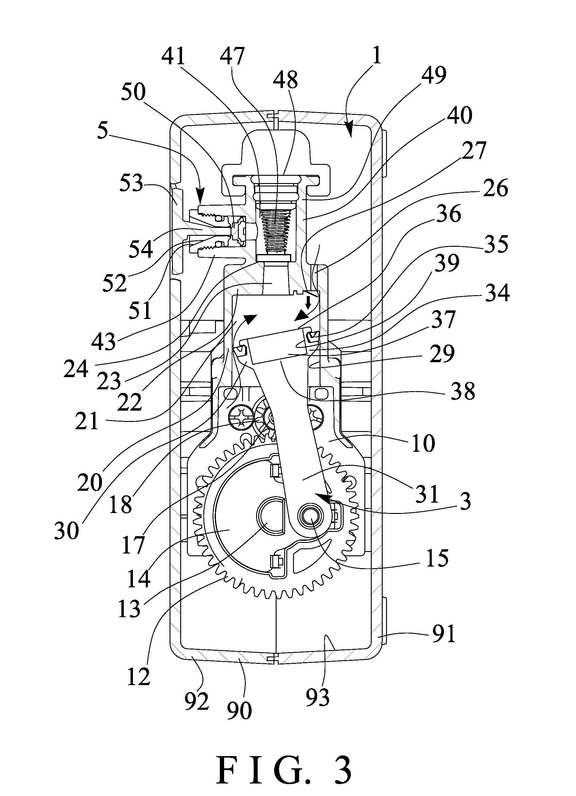 Air compressor having chambered piston head