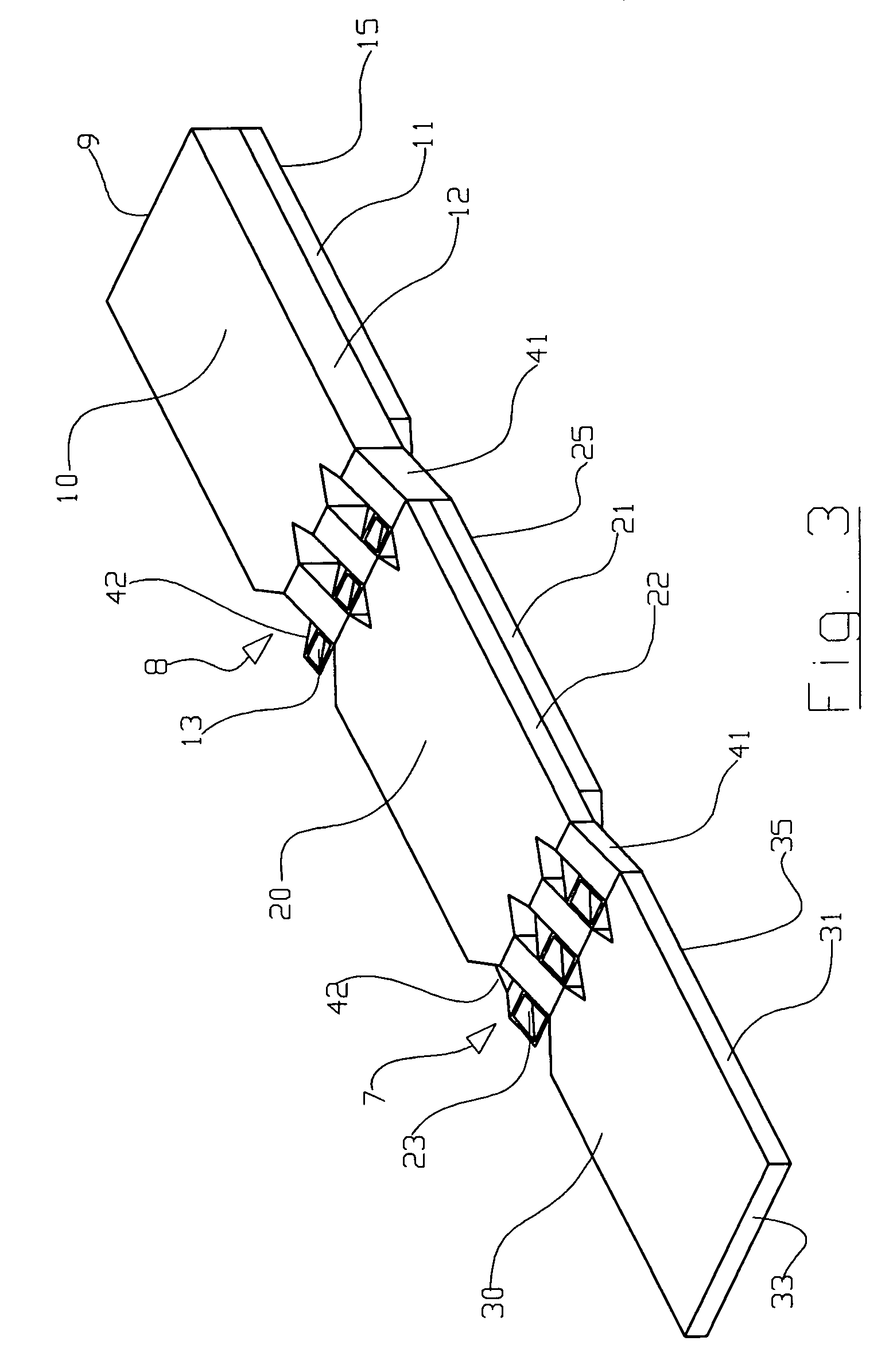 Multistage heat exchanging duct comprising a parallel conduit
