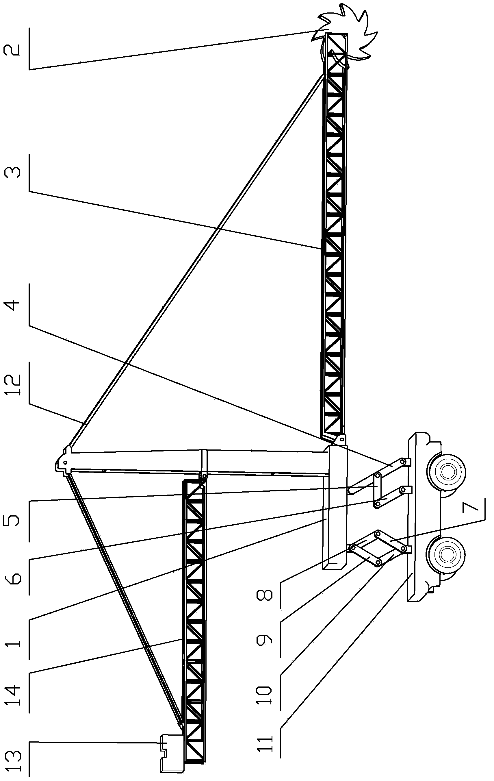 Hybrid-driven type bucket-wheel material stacking and taking machine