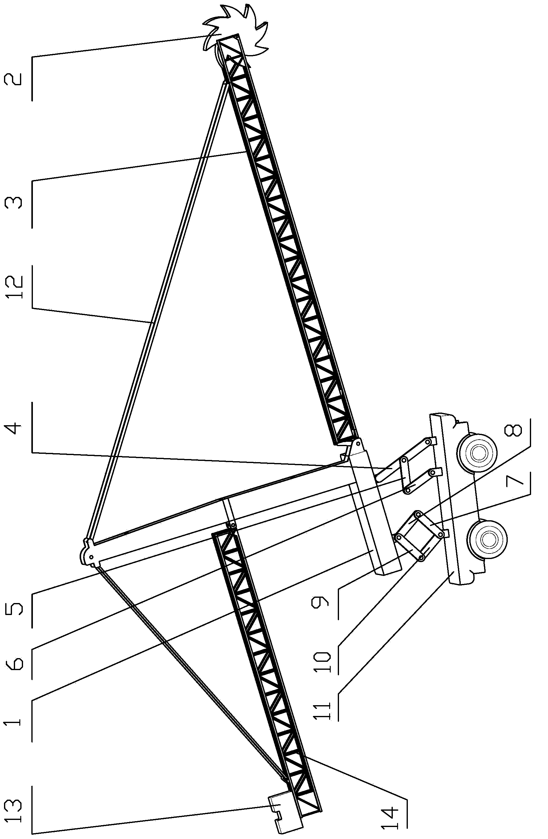 Hybrid-driven type bucket-wheel material stacking and taking machine