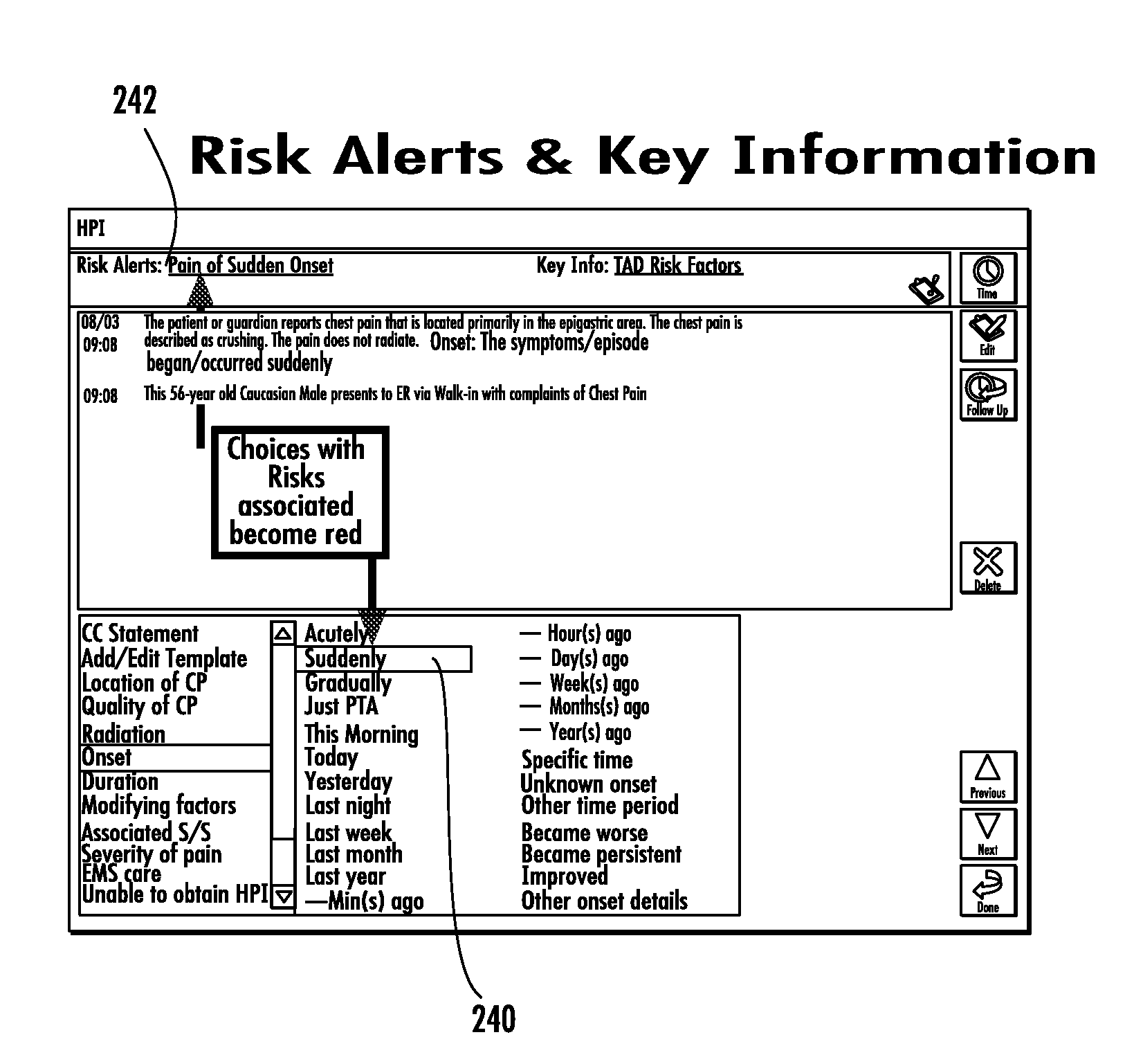 Computerized risk management module for medical diagnosis