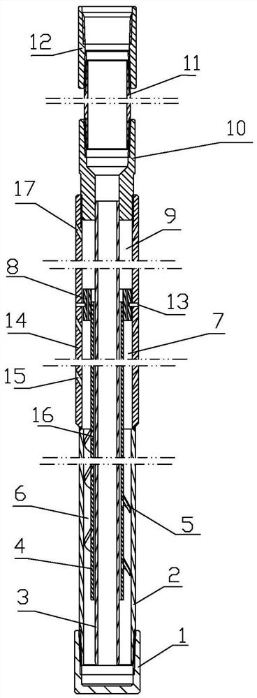 Oil-gas cyclone separation settler for oil well pump