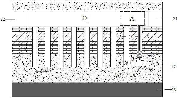 Method and device for plasma weakening of underlying coal seam mining with thick and hard roof and strong mine pressure