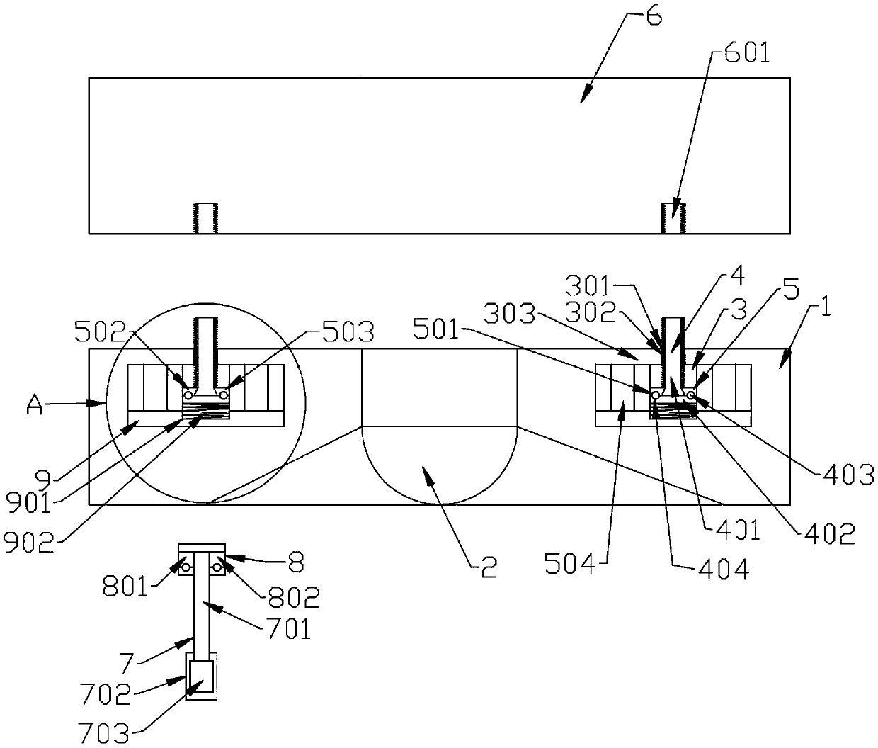 Ceiling lamp with internal magnetic rotary screws