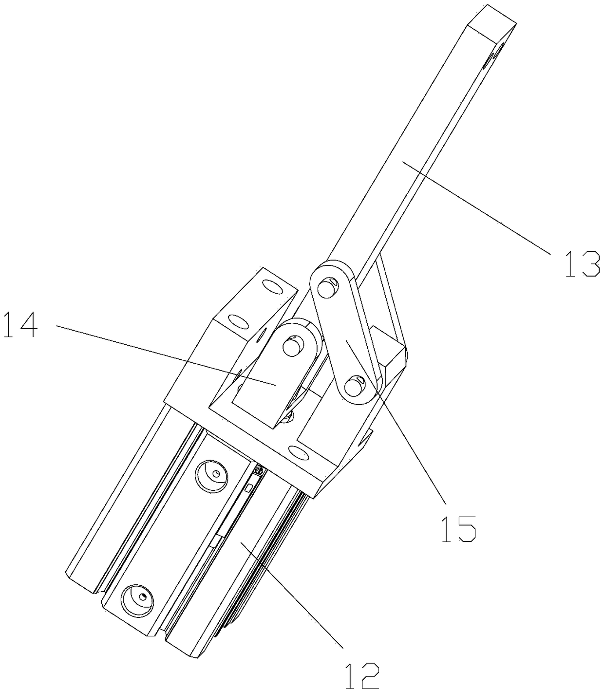 Clamping mechanism and overturning structure employing same