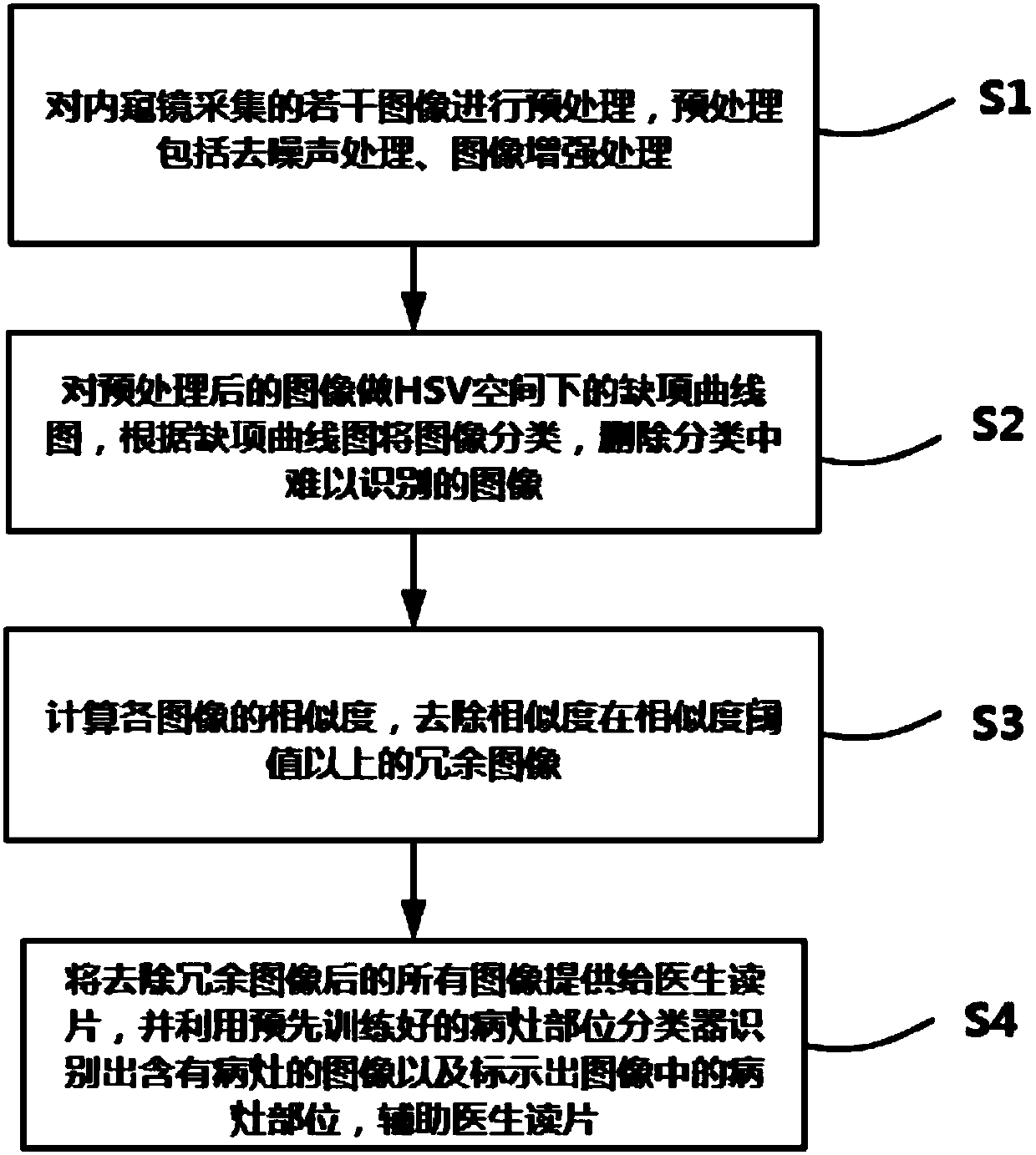 Endoscopic image processing method and system