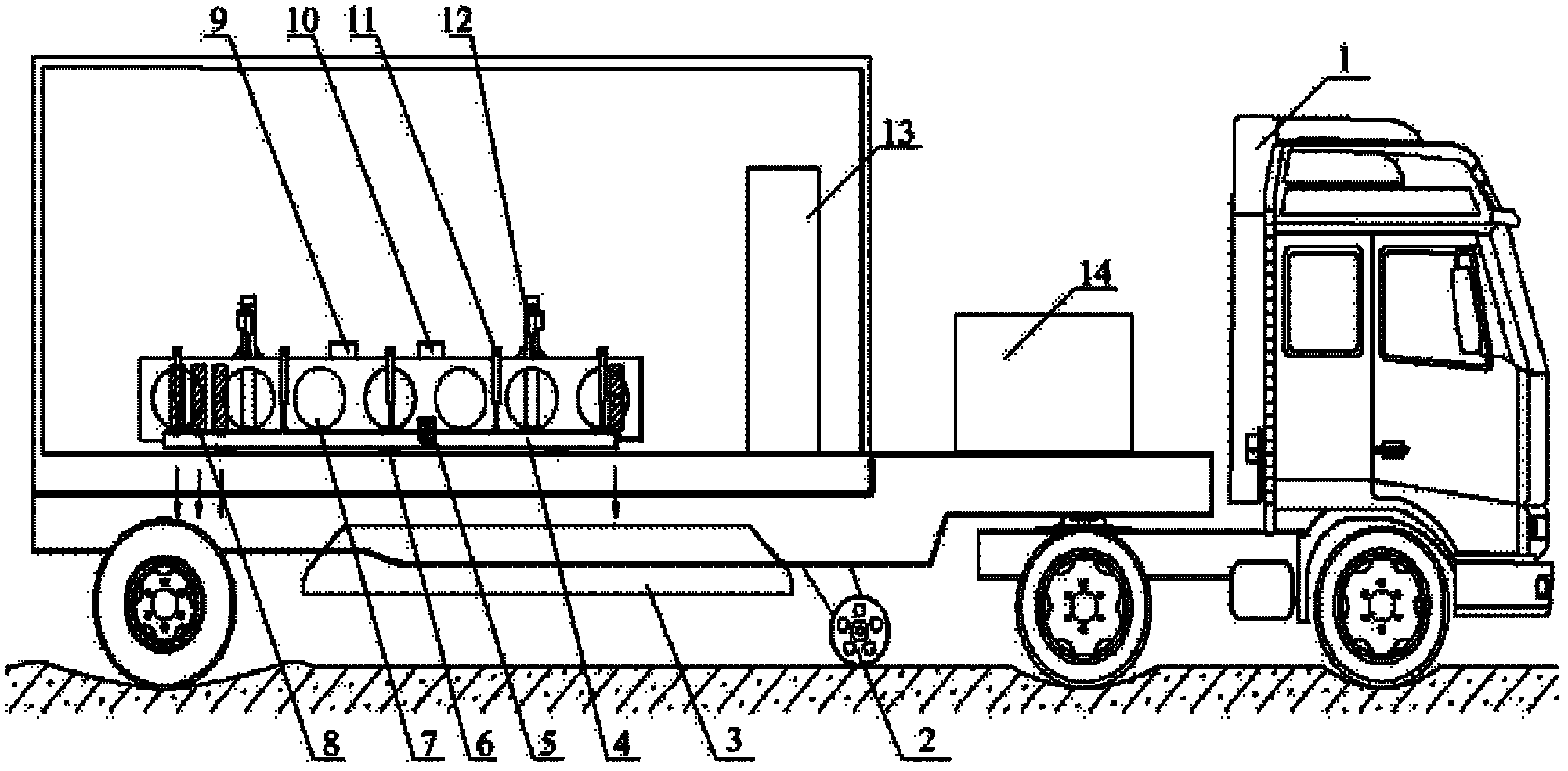 Rapid testing device for pavement deflection