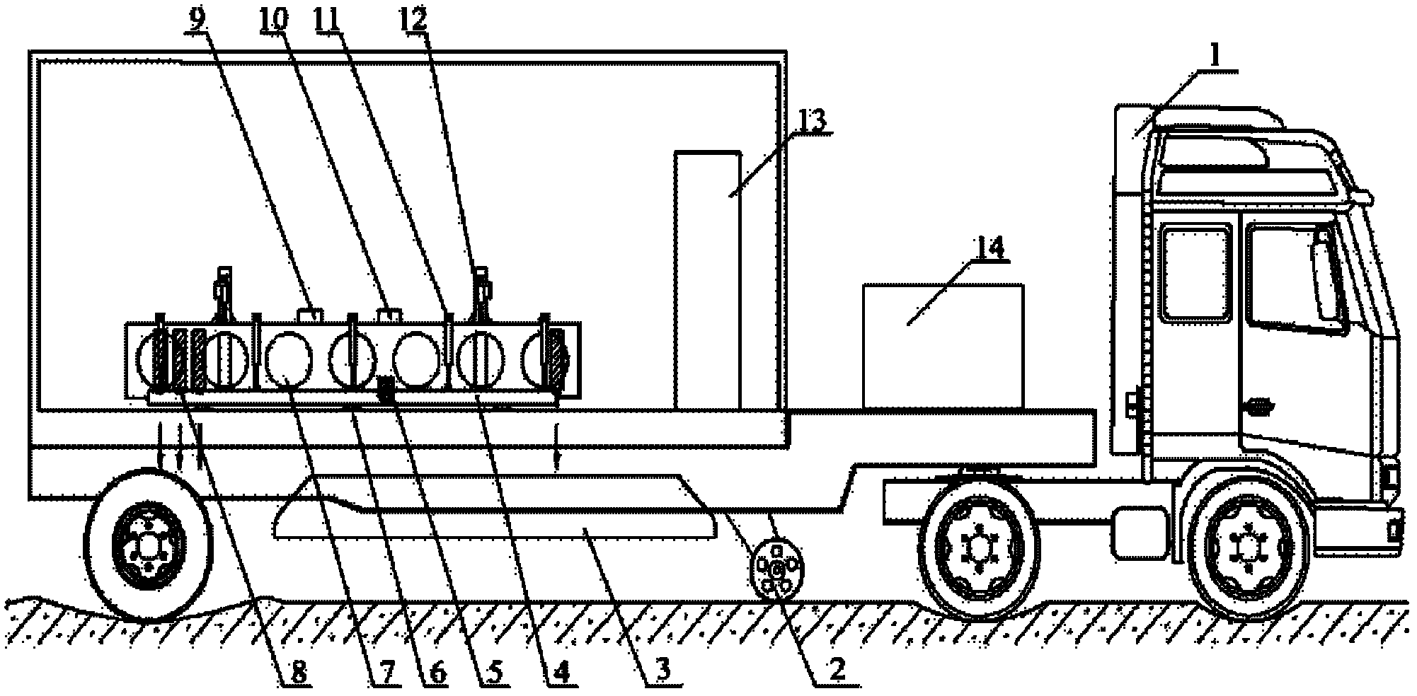 Rapid testing device for pavement deflection