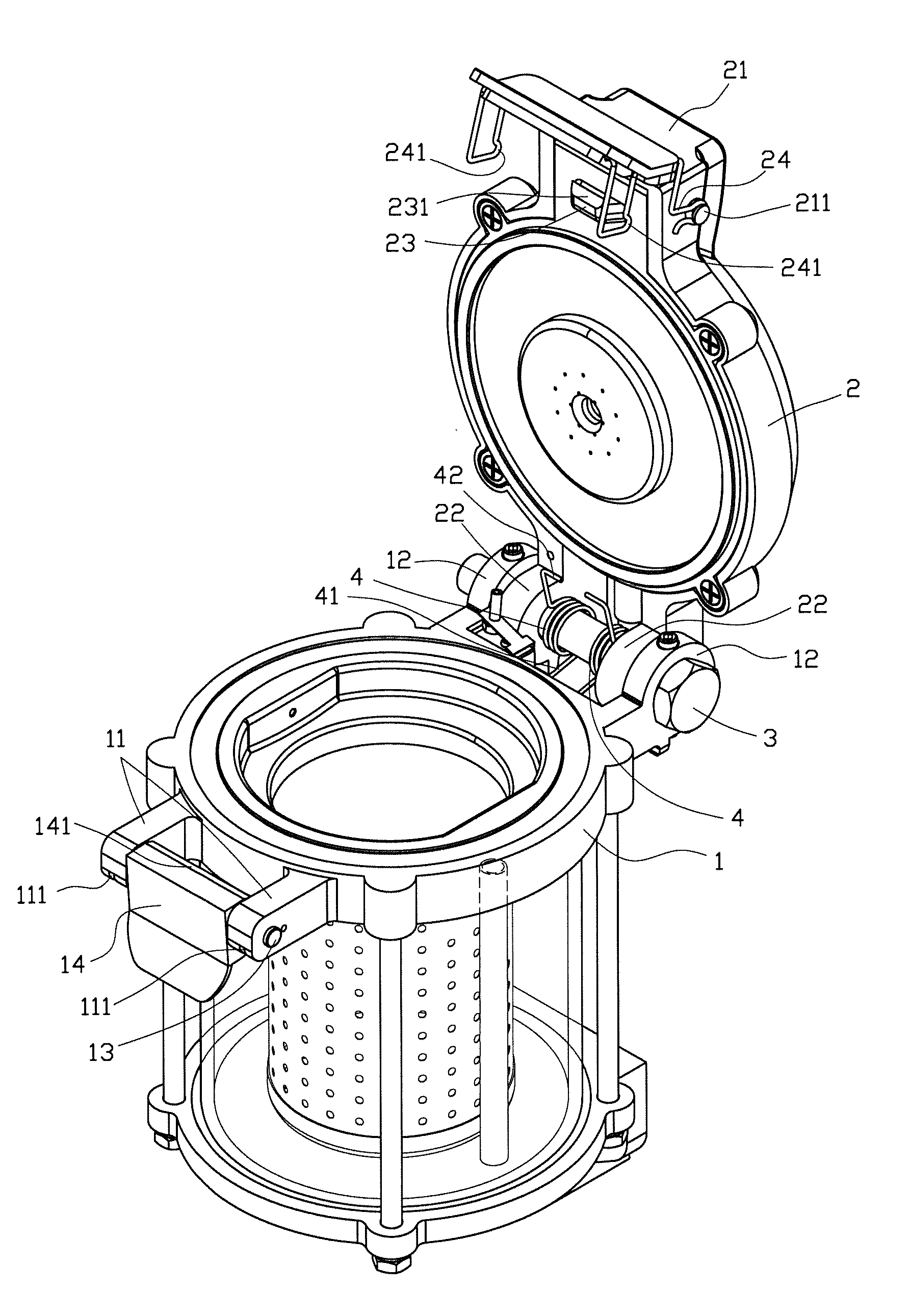 Locking structure of infusion barrel for beverage making device