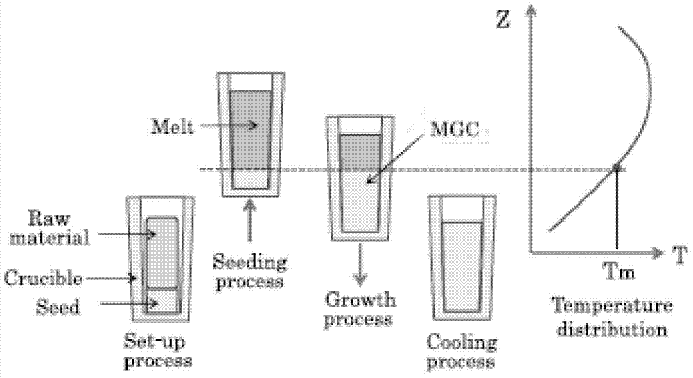 Vertical Bridgman preparation method for large-size aluminum oxide-yttrium aluminum garnet eutectic ceramic