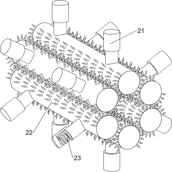 A variable diameter wire rope descaling device