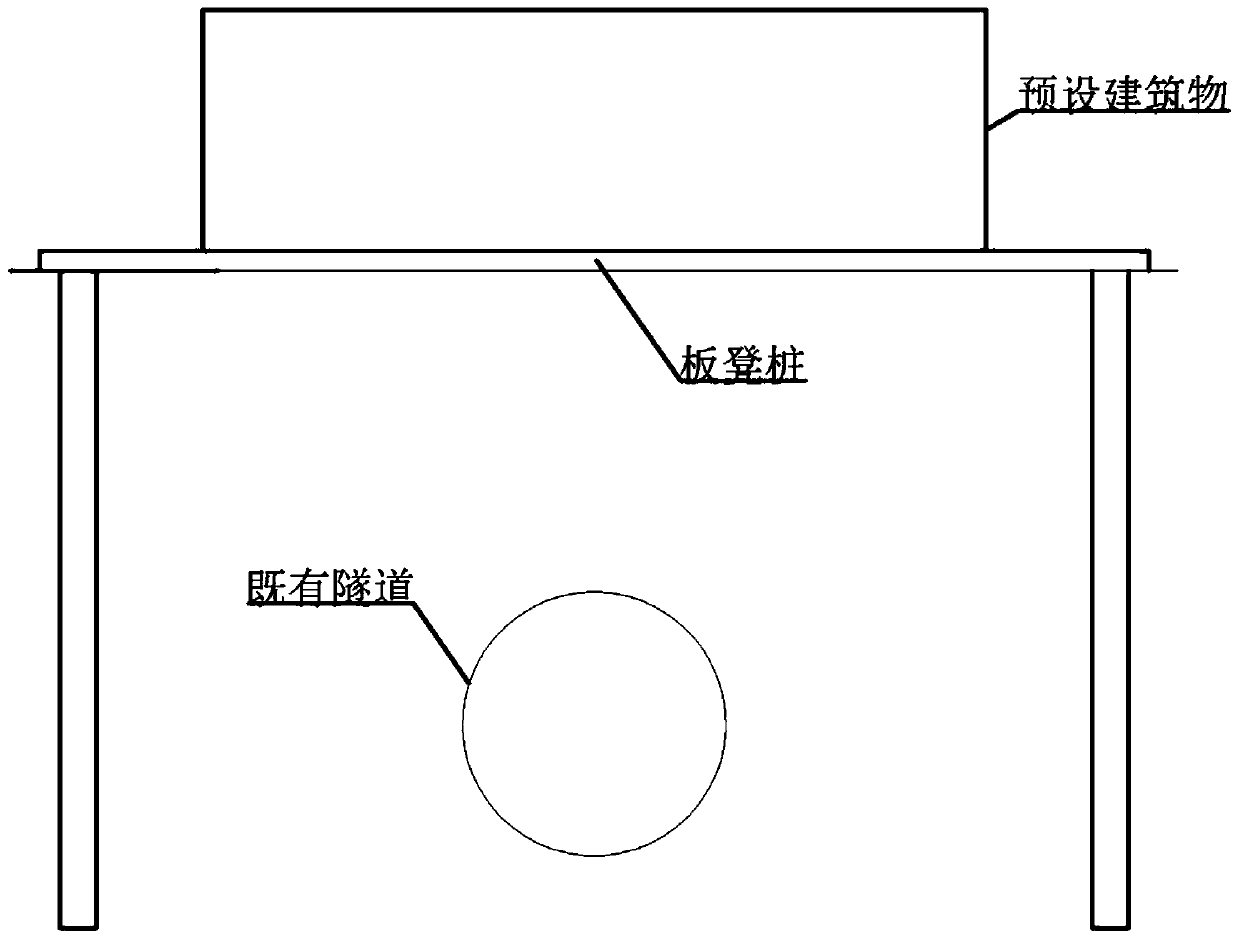 Method for preventing upward floating of existing tunnel during unloading of earthworks