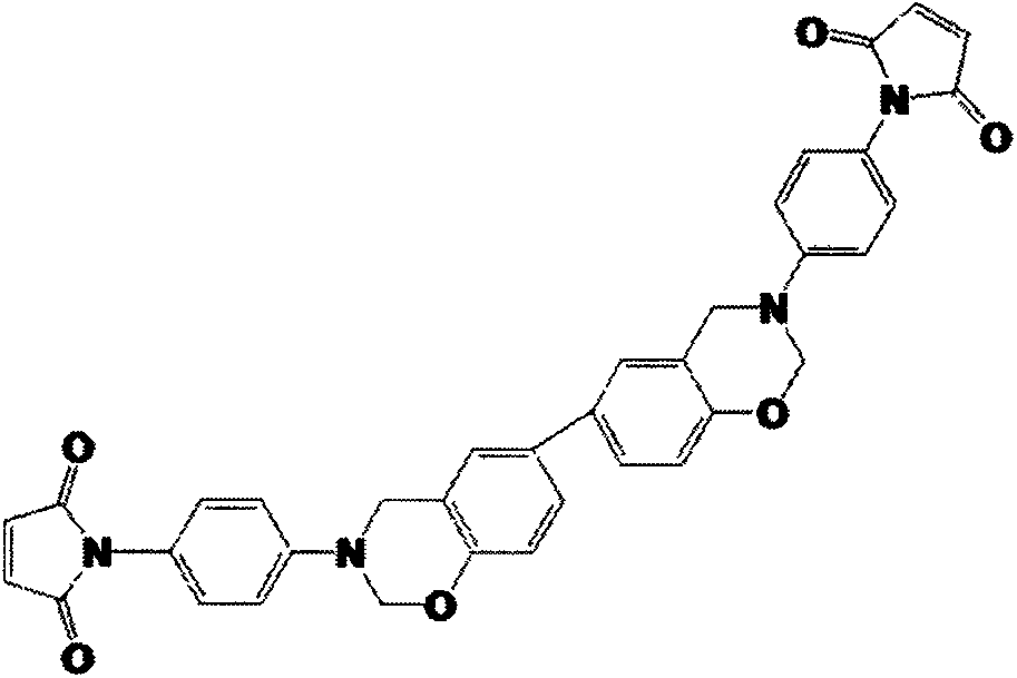 Preparation method for maleimide-containing biphenol type benzoxazine