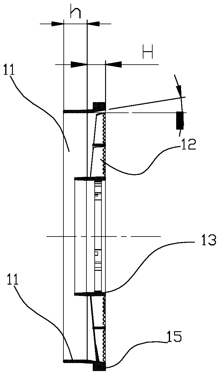 A fan corrugated bracket