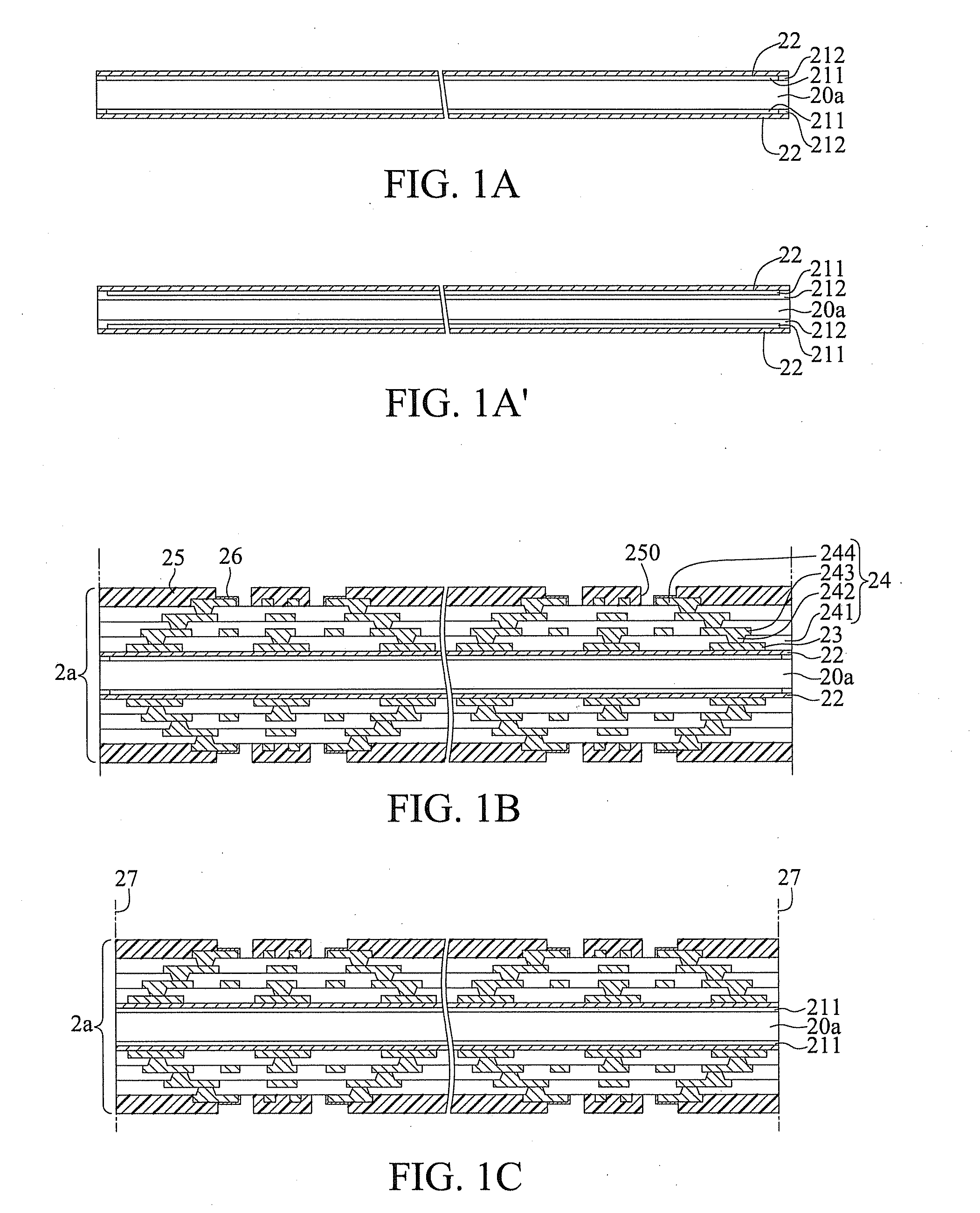 Method of fabricating a package structure