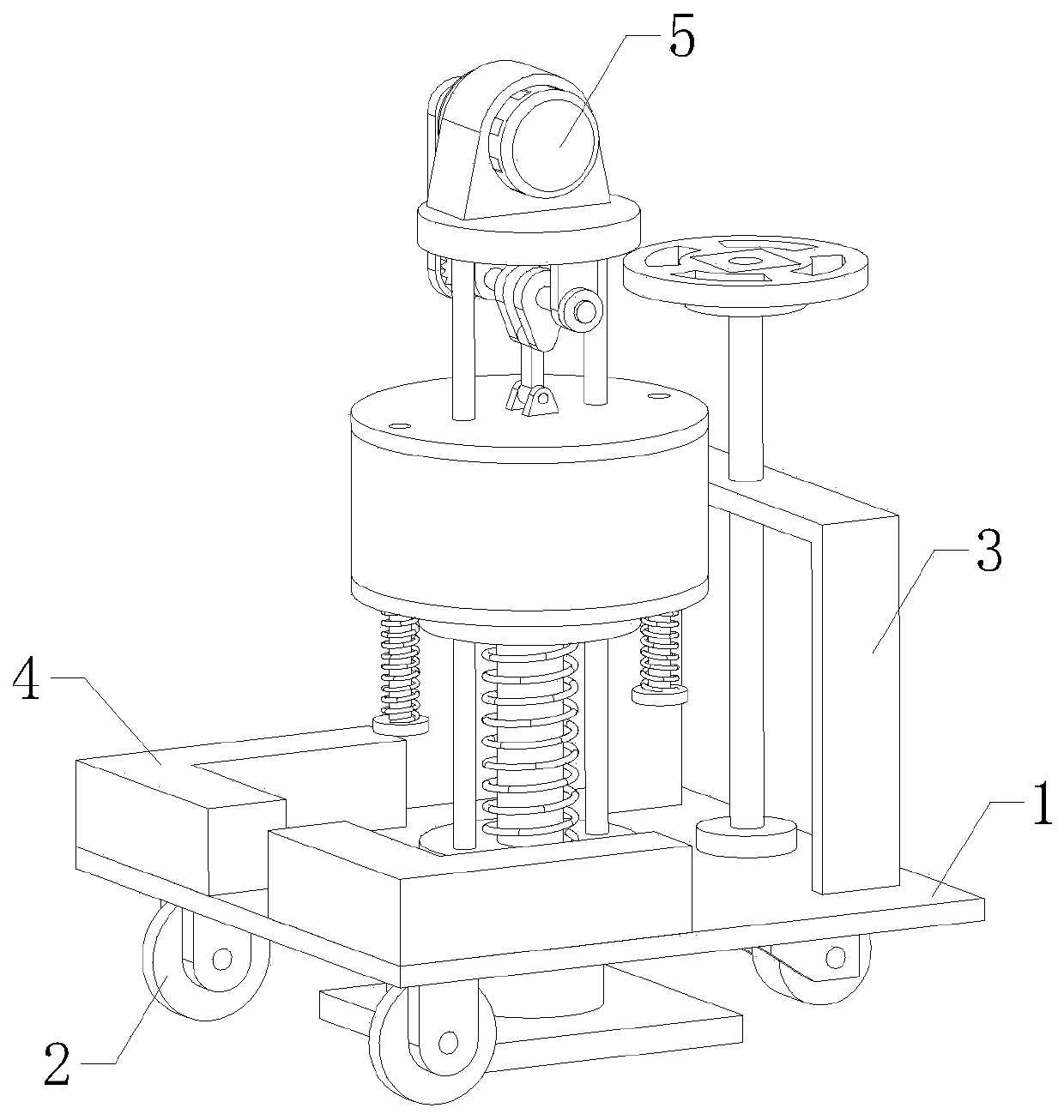 A tamping machine capable of controlling steering