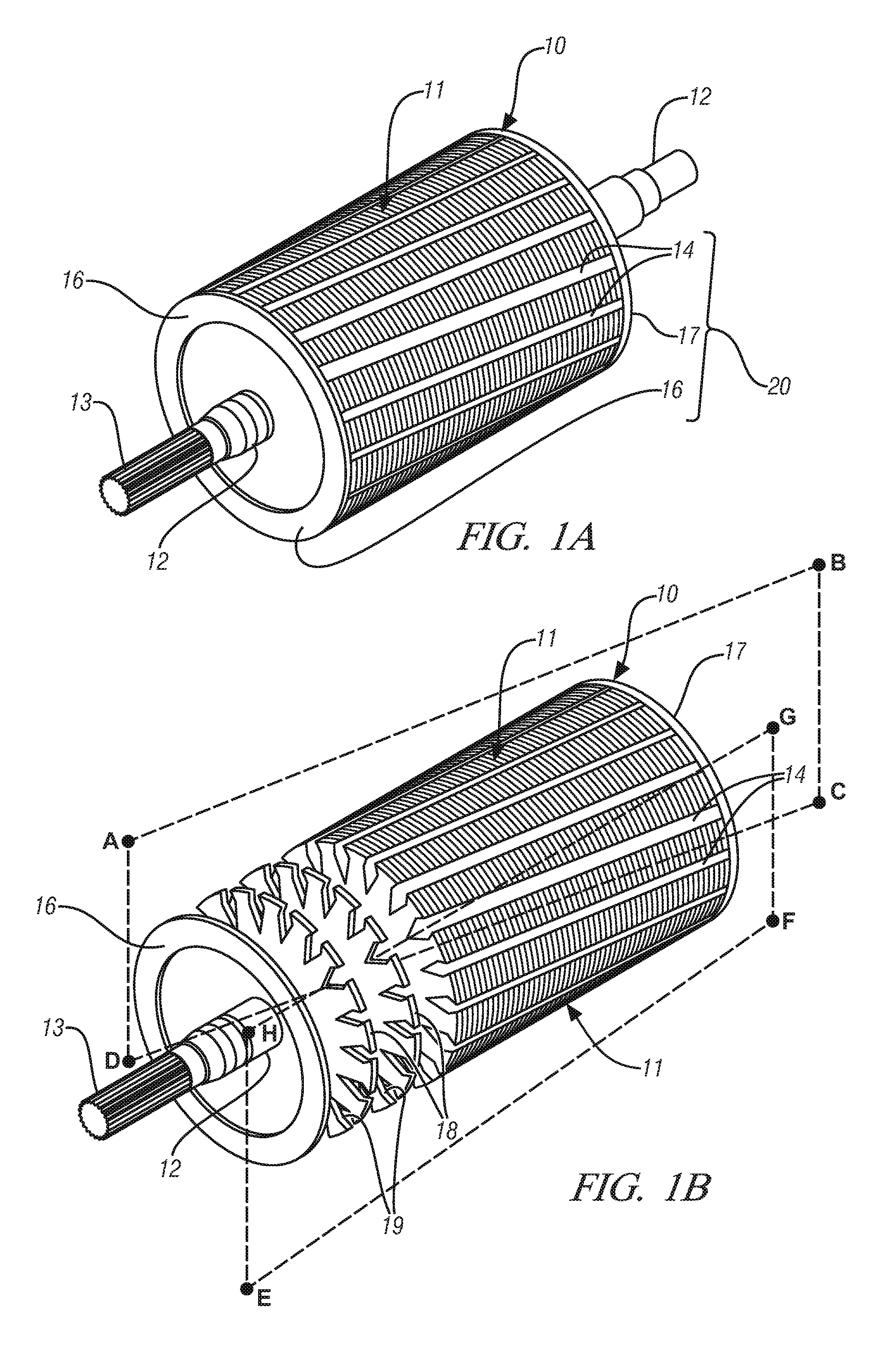 Centrifugally-cast shorted structure for induction motor rotors